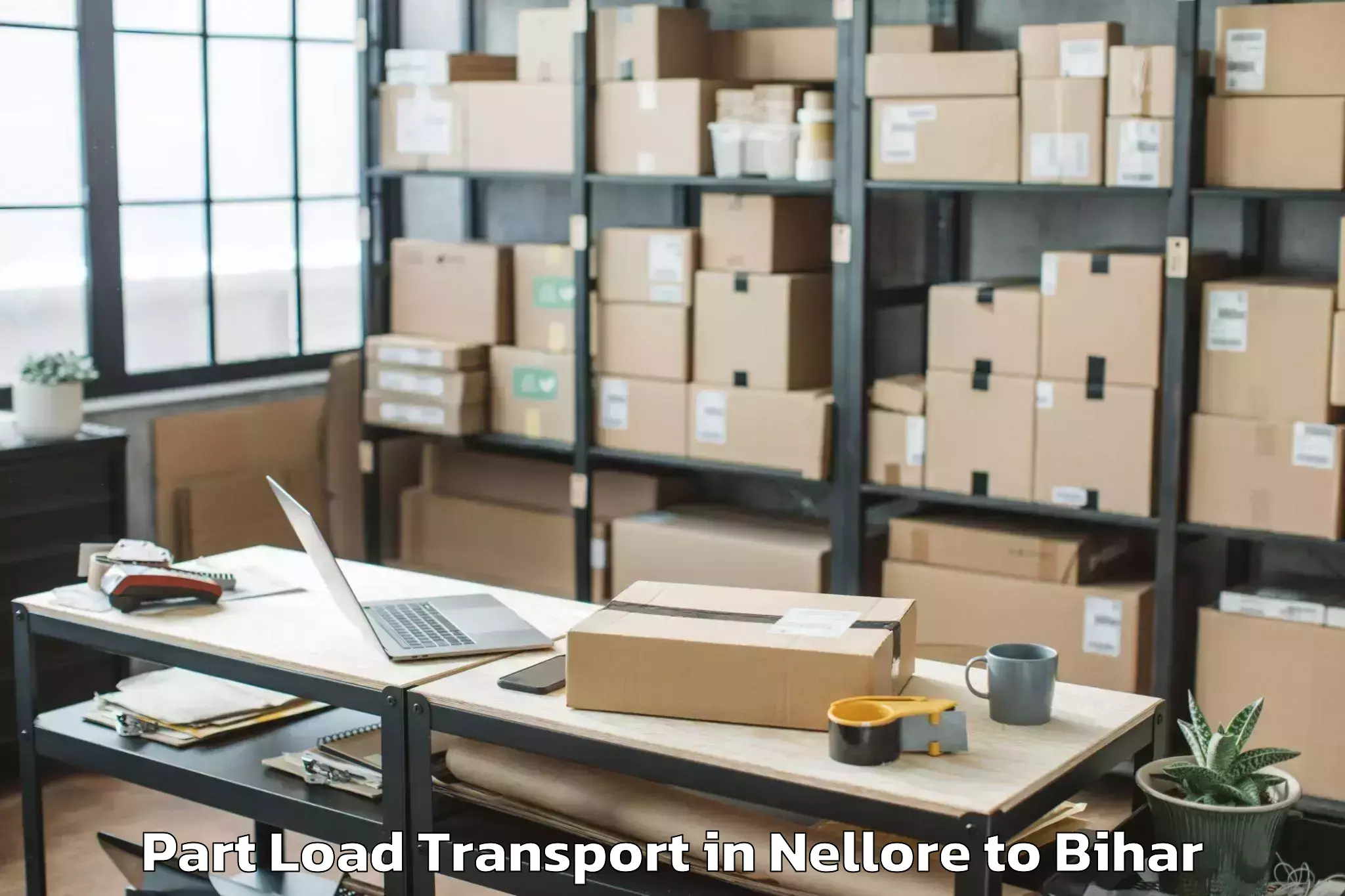 Book Nellore to Laheriasarai Part Load Transport Online